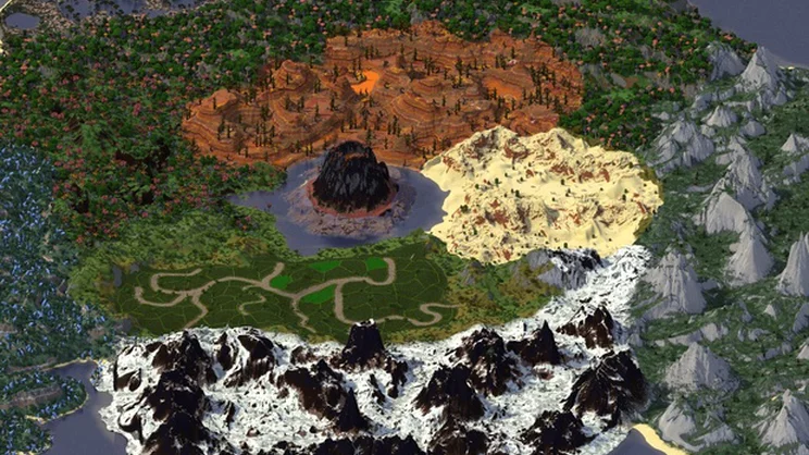 【地图资源】[已测试]4k x 4k定制RPG地图-为服主提供各种服务器教程、插件、MOD、软件资源，建站服务等。Minecraft-资源网