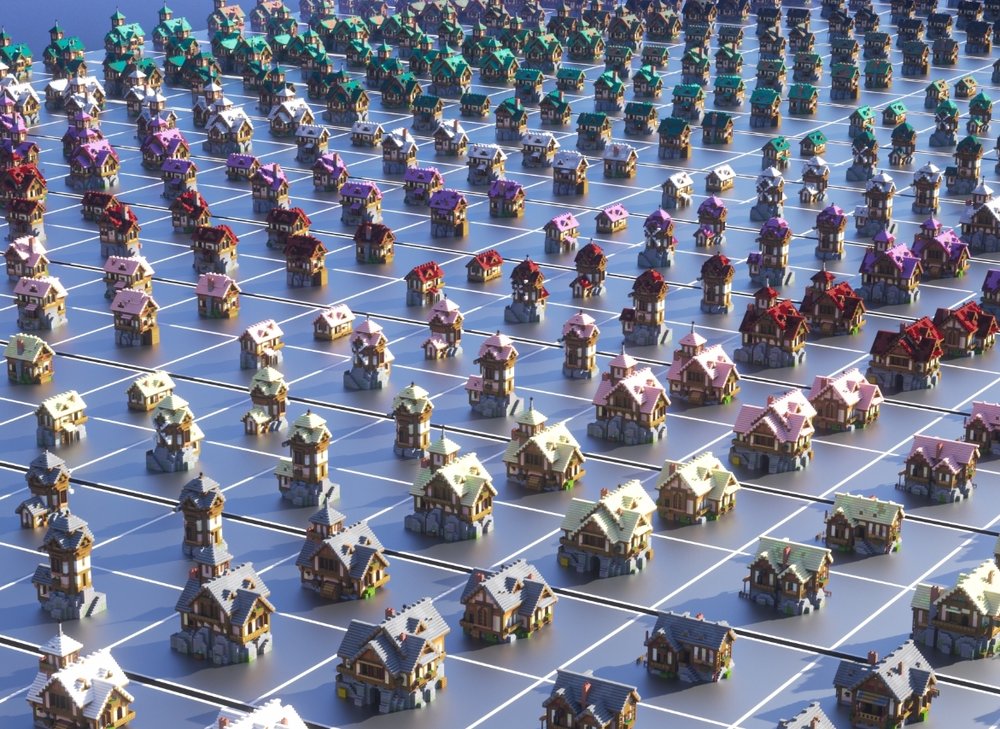 【地图资源】[未测试]3,100+ 中世纪房屋包-为服主提供各种服务器教程、插件、MOD、软件资源，建站服务等。Minecraft-资源网